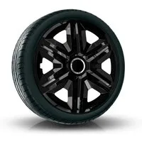 NRM Radkappe 4x NRM Radkappen FAST 14" schwarz, 14 in Zoll, (4-St) Radzierblenden für Stahlfelgen Radkappen Satz 4er Set 14"