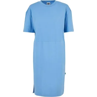 Urban Classics - T-Shirt-Kleid Seitenschlitze für Damen (Blau)