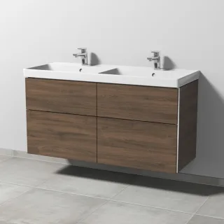 Sanipa 3way Waschtischunterbau zu Villeroy & Boch Avento Waschtisch mit 4 Auszügen, Eiche-Arizona BR62580