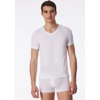 Schiesser T-Shirt Long Life Soft V-Ausschnitt, kurzärmelig, reduzierte Pilling-Bildung