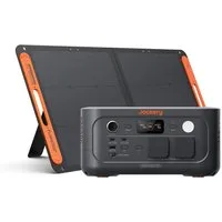 Jackery Stromerzeuger 500 v2 mit 100W Solarpanel, Solargenerator 512Wh tragbare Powerstation, 1 in kW, 500 W(Max 1000W) LiFePO4 Akku für Camping & Notfall, Schnellladung