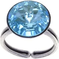 KONPLOTT Solitärring Konplott: Ring Rivoli (Einzelstück, Einzelteil), offene Ringschiene, markanter großer Solitär-Kristallstein