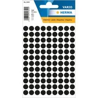 HERMA Etiketten HERMA 1849 Markierungspunkte, Durchmesser: 8 mm, schwarz (540 Etikette