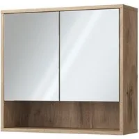 Vicco Badezimmerspiegelschrank Eliza, Viking Oak, 70 x 65 cm mit 2 Türen (1-St)