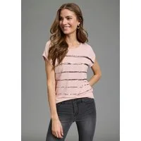 Laura Scott T-Shirt figurumspielende Passform, Rundhalsausschnitt