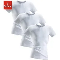 Clipper Unterhemd (3-St) aus Doppelripp, T-Shirt, Unterziehshirt, Kurzarm T-Shirt