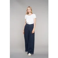 Feuervogl Leinenhose fv-Fr:051, Wide Leg, High Waist, Pure Linen