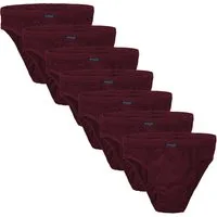 BRUBAKER Slip Herren Unterhose aus Baumwolle (Spar-Pack, 7-St., 7er-Pack) Großpackung Männer Unterwäsche, sehr bequeme Passform