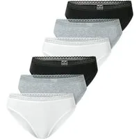 Schiesser Rioslip 6er Pack 95/5 Modern Cotton (Spar-Set) Rio Slip - Baumwolle - Atmungsaktiv - Edle Slips mit Spitzenband
