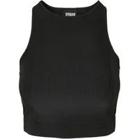 URBAN CLASSICS Bralette Urban Classics Damen Ladies Cropped Shiny Rib Top