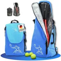 BALLO® Tennisrucksack Tennistasche Schlägertasche Rucksack Tasche Tennis Badmintion, Wasserfest, vollständiges Schlägerfach