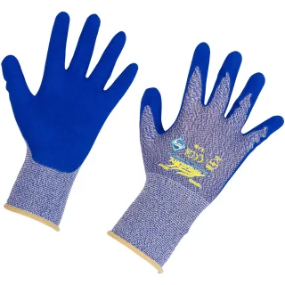 Kerbl Feinstrickhandschuh AirexDry mit Nitril blau L - 297793