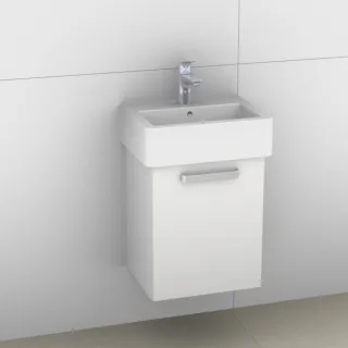 Artiqua 411 Waschtischunterschrank für Vero 070445, Weiß Hochglanz, 411-WUT-D22-L-7016-68 411-WUT-D22-L-7016-68