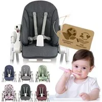 BambiniWelt by Rafael K. Hochstuhlauflage Ersatzbezug Sitzkissen kompatibel mit PEG PEREGO Zero3 + Siesta
