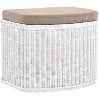 Krines Home Wäschetruhe Wäschekorb bauchig Sitz Truhe Sitzbank mit Deckel Sitzhocker Polster (Wäschebox mit Inlett), Sitzbank mit Stauraum
