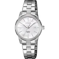Citizen Quarzuhr EU6070-51D, Armbanduhr, Damenuhr, Edelstahlarmband, Datum