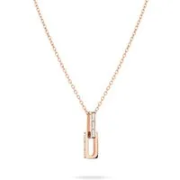 Liebeskind Berlin Kette mit Anhänger Schmuck Geschenk Edelstahl Halskette Festive Mini Link, mit Zirkonia (synth)