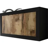 Home affaire Sideboard Basic Breite 160 cm, Kommode 3 Türen, Anrichte, Metallgriff, moderne Rahmenoptik, viel Stauraum, Farbauswahl