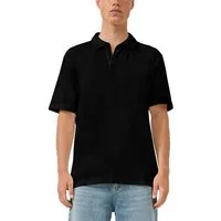 QS Poloshirt mit Struktur Muster
