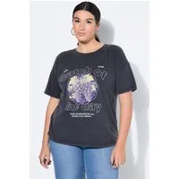 Studio Untold T-Shirt T-Shirt Grapes Print Vintage Look Halbarm
