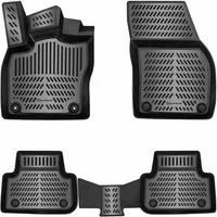 ELMASLINE Auto-Fußmatten für AUDI A3 2020-2026 [8Y] - 3D Gummimatten - Geruchlos, für Audi A3 - Extra hoher Rand für mehr Schutz, Passend für Mild-Hybrid