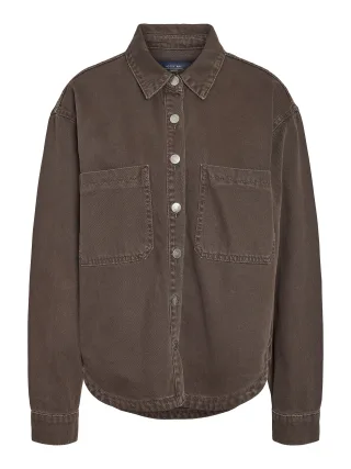 NOISY MAY - NMALVA LS SHORT SHACKET COLOR NOOS Chocolate Brown - Gr. - M