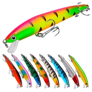 ZANLURE 10 Pcs 95mm 8.5g Fishing Lure Set Mini Fishing Hard Bait Minnow Floating Swing Crankbait Crazy Wobblers Crank Lu