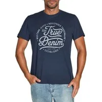 MUSTANG T-Shirt Herren Printshirt Regular Fit (1-tlg) Kurzarm Tee Shirt mit Rundhalsausschnitt aus 100% Baumwolle