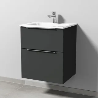 Sanipa 3way Glas-Set Glas-Waschtisch und Unterbau (UP200) 582x500x407 UP2001B