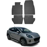 OMAC Auto-Fußmatten für Ford Puma 2019-2025 Gummimatten Schwarz 4 tlg (4 St), für Ford Puma 2019-2025 Ford Puma 2019-2025, Antirutsch,Wasserfest,Einfache Installation