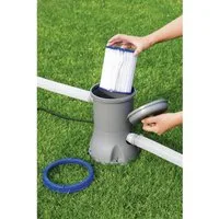Bestway Pool-Filterkartusche Flowclear Pool Filterkartusche 2er-Set Ersatzfilter Größe II