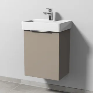 Sanipa 3way Waschtischunterbau zu Laufen Pro S Waschtisch mit 1 Tür, Sandgrau-Matt UF78367