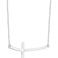 Sofia Milani Kette mit Anhänger Kreuz, 925 Silber Damen Schmuck - N0234