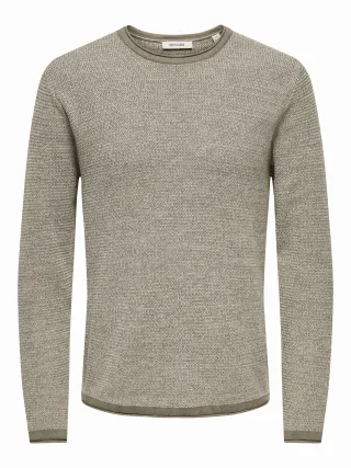 ONLY&SONS - ONSERIC REG 12 STRUC CREW KNIT NOOS - Gr. - S