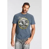 Man's World T-Shirt Kurzarm, meliert, Rundhalsausschnitt, aus Single Jersey