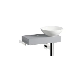 Laufen PICCOLO NOVO Waschplatz H561PN37101111 555x320x400 mm, Ablage links, mit einem Hahnloch, ohne Überlauf, Nordic Matt