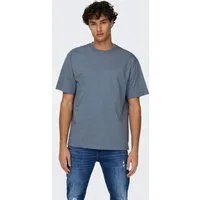ONLY & SONS Rundhalsshirt ONSFRED RLX SS TEE Baumwolle, relaxed fit