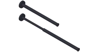 Giese Handtuchhalter schwarz matt, 90111-14 90111-14