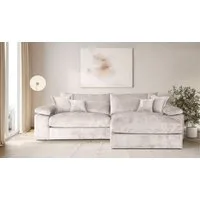 OTTO home Ecksofa Soft&Cosy XXL L-Form, B: 303 cm - OTTO. Verlässliche Qualität., Mega-Sofa, Cord oder Chenille-Struktur, mit Federkern & 4 Zierkissen