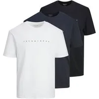 Jack & Jones Junior T-Shirt JJESTAR JJ TEE SS NOOS 3PK MP JNR (Packung, 3-tlg)
