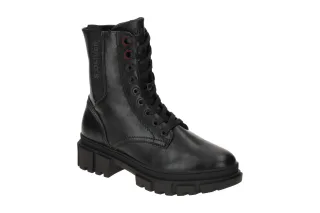 S. Oliver Damen Stiefeletten 25221 schwarz Chunky Boots Vegan-Schuhe