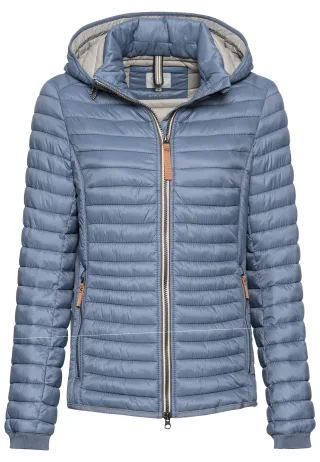 camel active - Winddichte Steppjacke mit 2-Wege Reißverschluss smoke blue - Gr. - 38