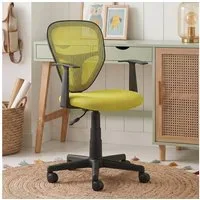 IDIMEX Schreibtischstuhl STUDIO, für Kinder, ergonomisch geformt, höhenverstellbar mit Armlehnen Gelb