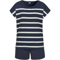 s.Oliver Shorty (Set, 2 tlg) mit garngefärbten Streifen im Oberteil