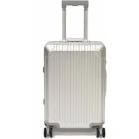 Zimmert Leather Koffer T-257, Aluminium Trolley Silber 4 Rollen TSA S M L