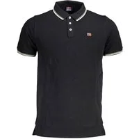 NORWAY 1963 Poloshirt Herren Kurzarm Poloshirt Schwarz mit