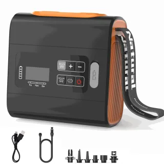 22PSI Smart Air Pump 5000mAh Rechargeable Battery-Powered for Inflatable Paddle Boards Auto-Off High Pressure Intelligen