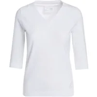 ESPARTO Yogatop Damen-Shirt Sundar in Bio-Baumwolle lang geschnitten und leicht geschlitzt, 2/3 Ärmel