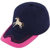 Fiebig Baseball Cap Fiebig Pferde Basecap cap Mütze Mädchen Baseballcap Pferd marine pink