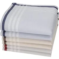 Betz Taschentuch 6 Stück Herren Taschentücher LORD 1 40x40 cm Dessin 35, (Dessin 35, 6-St), 100% Baumwolle